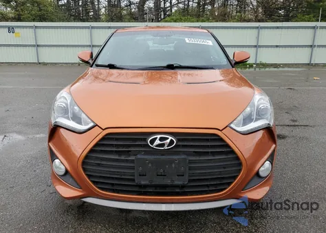 2015 Hyundai Veloster Turbo z USA, uszkodzony, nr VIN KMHTC6AE4FU232986